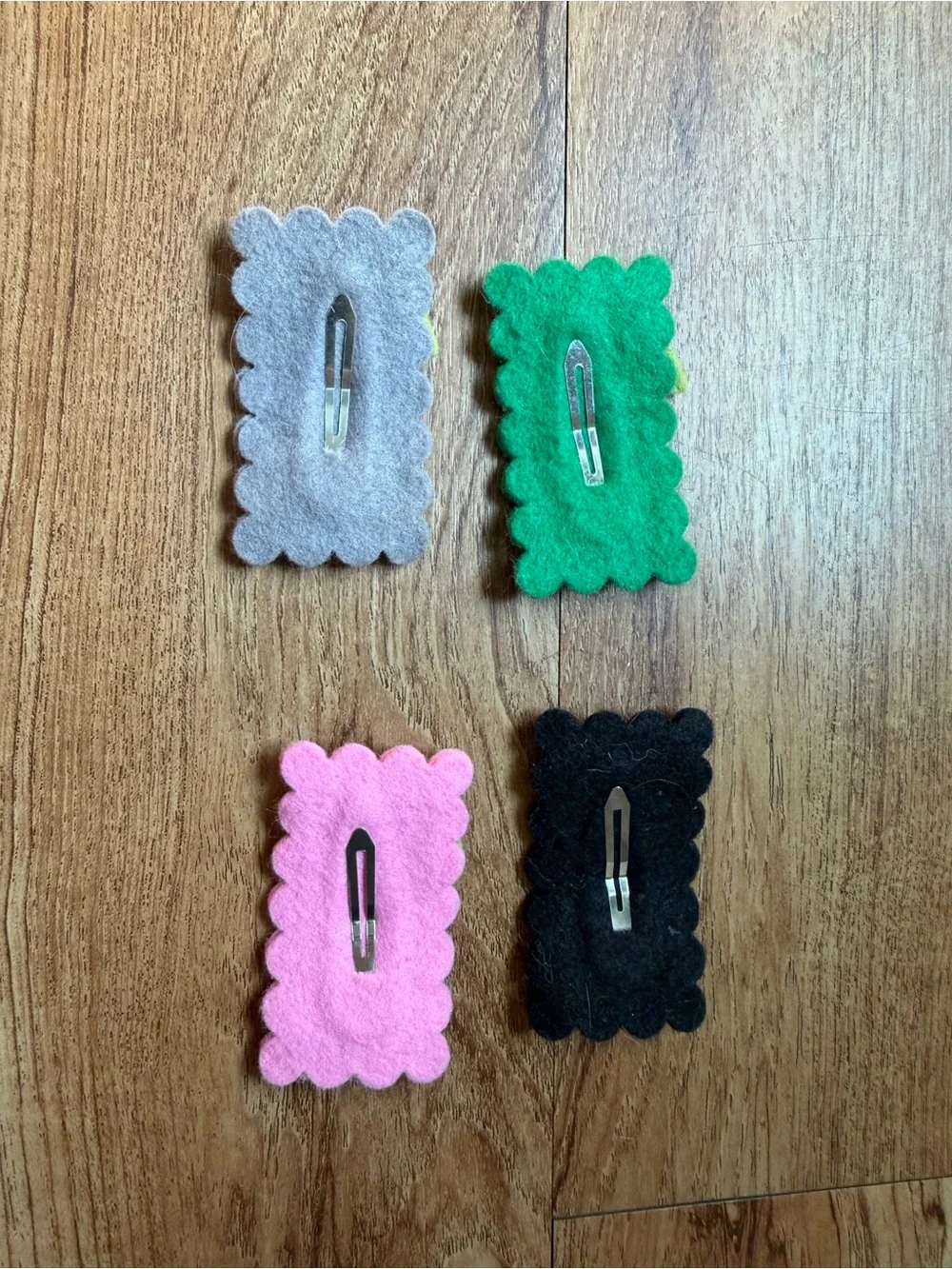 Personalized Felt kids bows - Pink, Green, Gray, Black Options